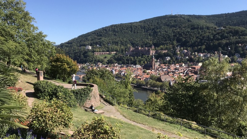 View of Heidelberg old town