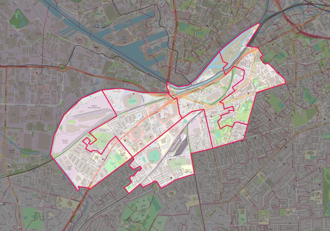 Map of LSOAs covered in the Project