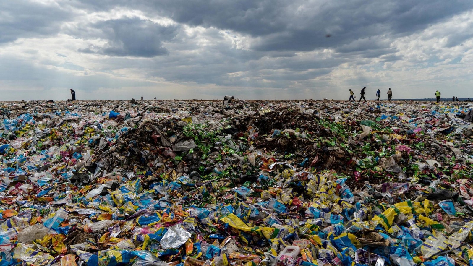 View of rubbish tip